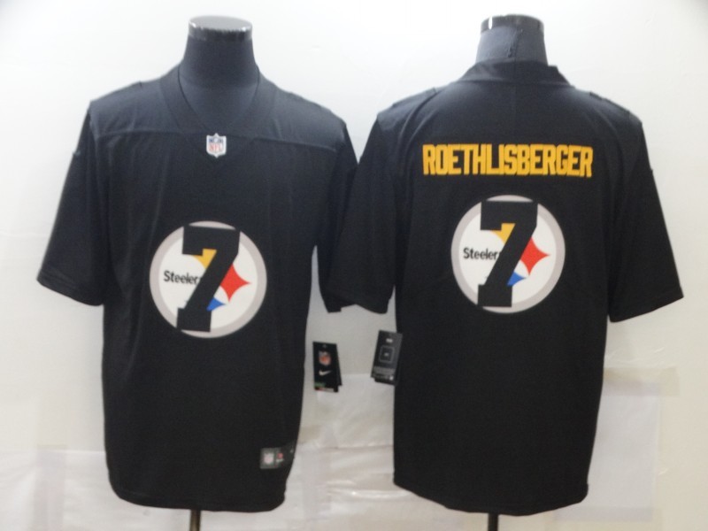 Men's Pittsburgh Steelers Ben Roethlisberger #7 Black Jersey